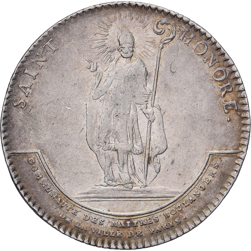 France, Jeton, Louis XV, Maitres Boulangers de Paris, n.d., Argent, TTB+