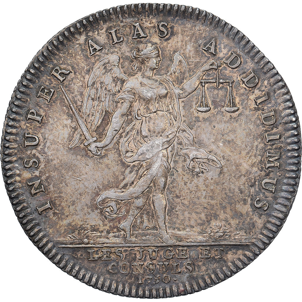 France, Jeton, Louis XVI, Les Juges et Consuls, 1750 (1780), Argent, SUP