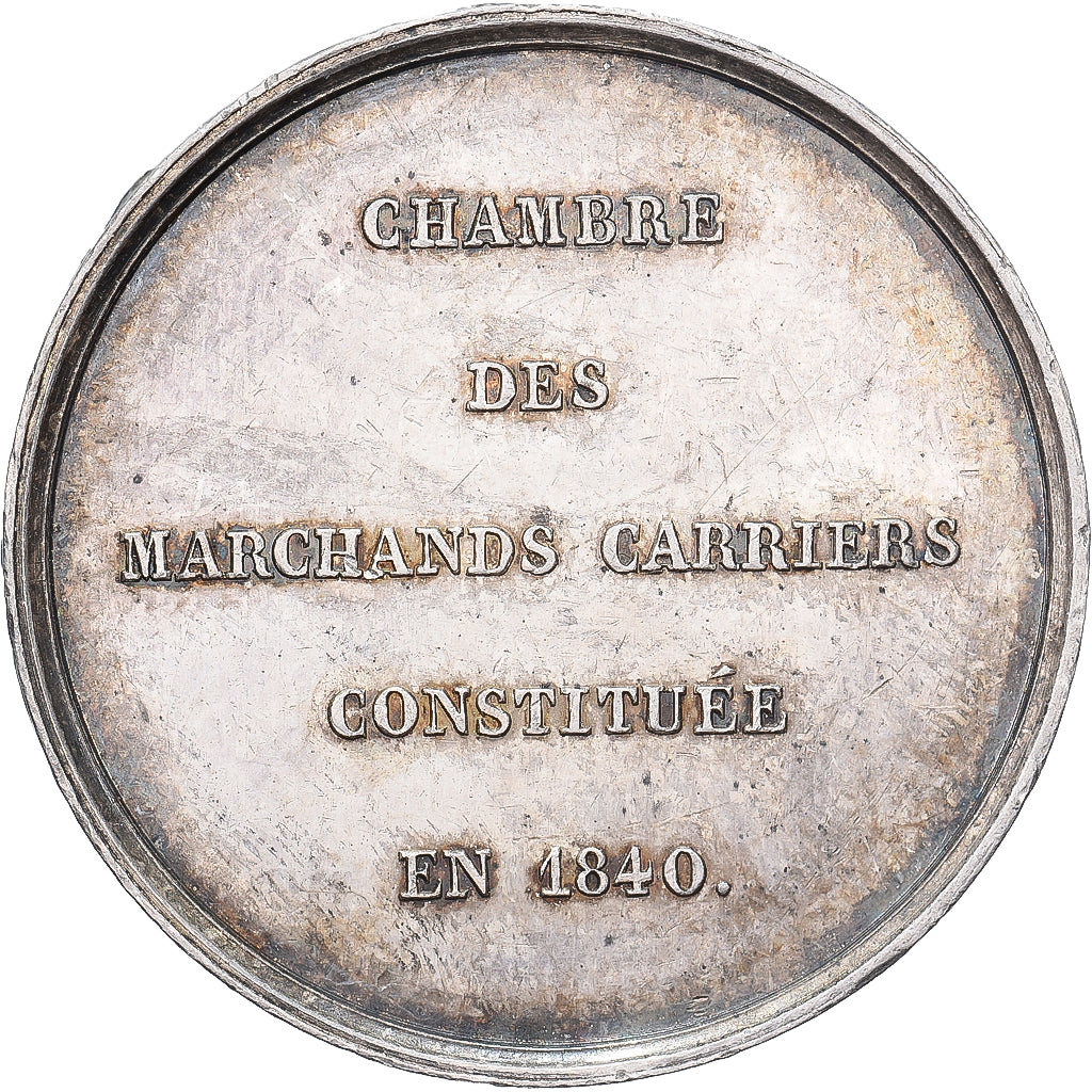 France, Token, Mines et Forges, Chambre des Marchands Carriers, 1840, Silver