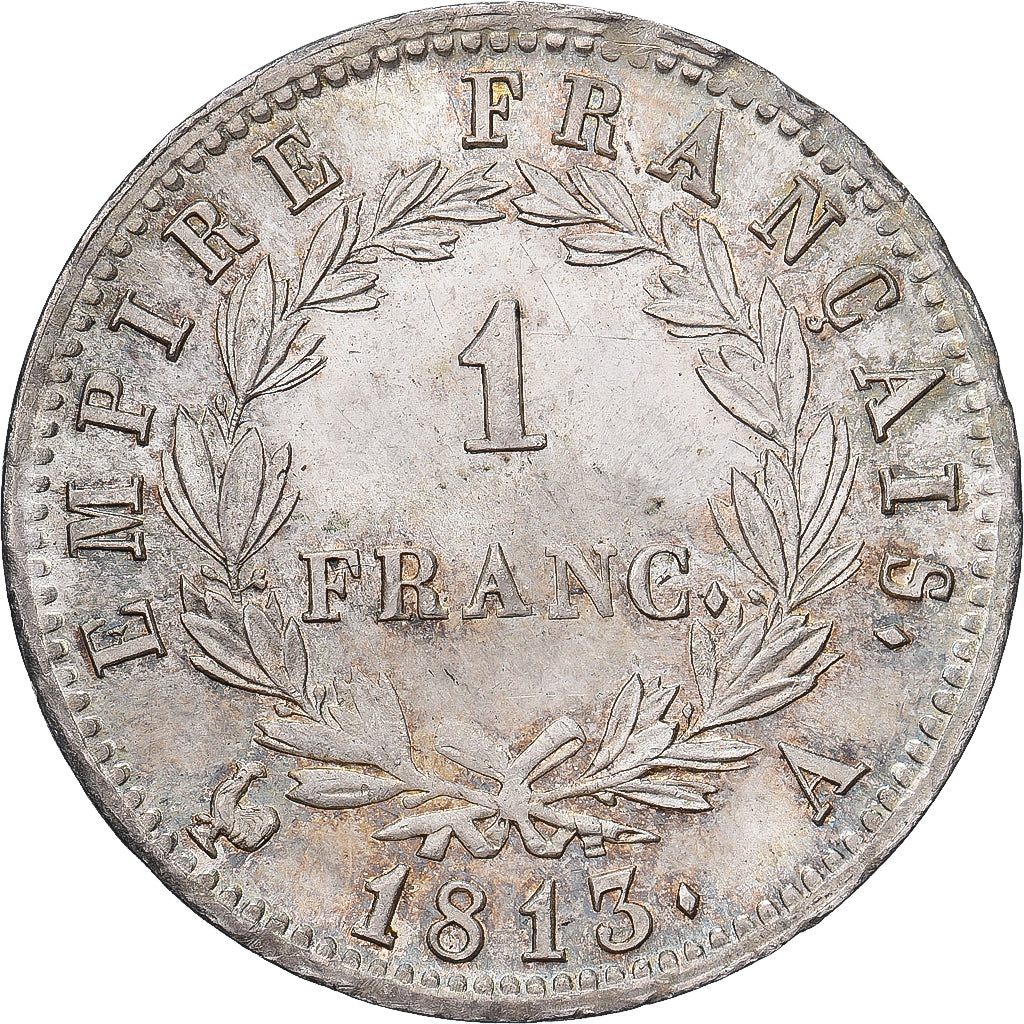 Frankreich, Napoleon I, 1 Franc, 1813, Paris, Silber, UNZ, Gadoury:447