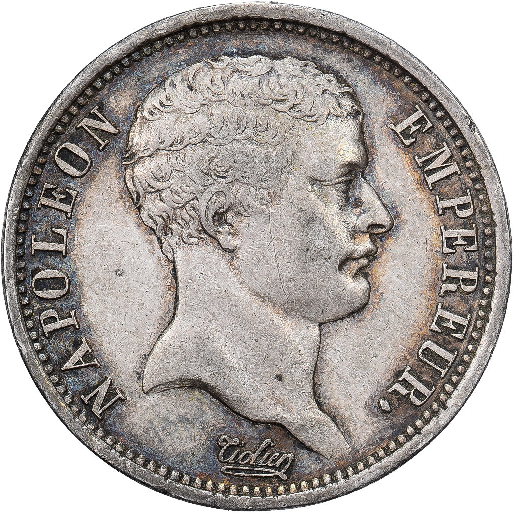 Francja, Napoleon I, 2 Francs, 'African head', 1807, Paris, Srebro, AU(50-53)