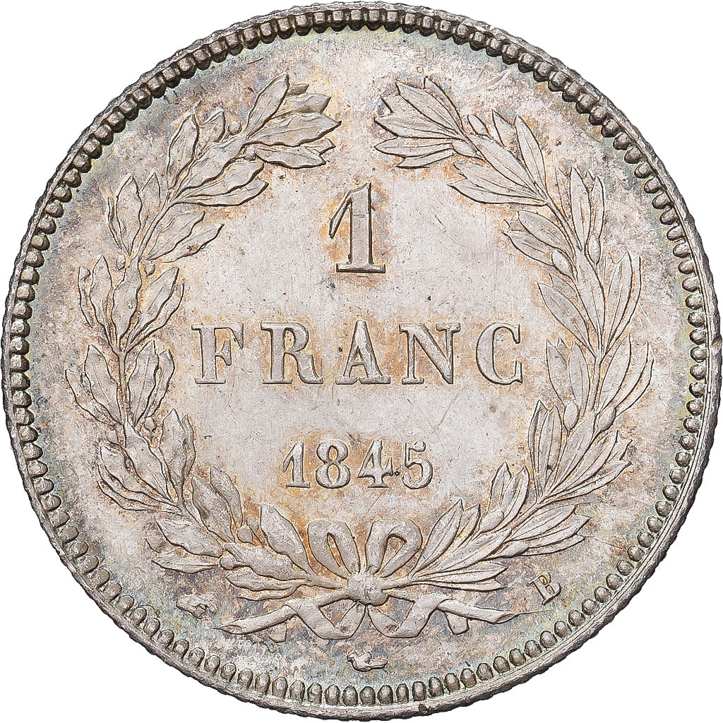 Frankreich, Louis Philippe I, 1 Franc, 1845, Rouen, Silber, UNZ