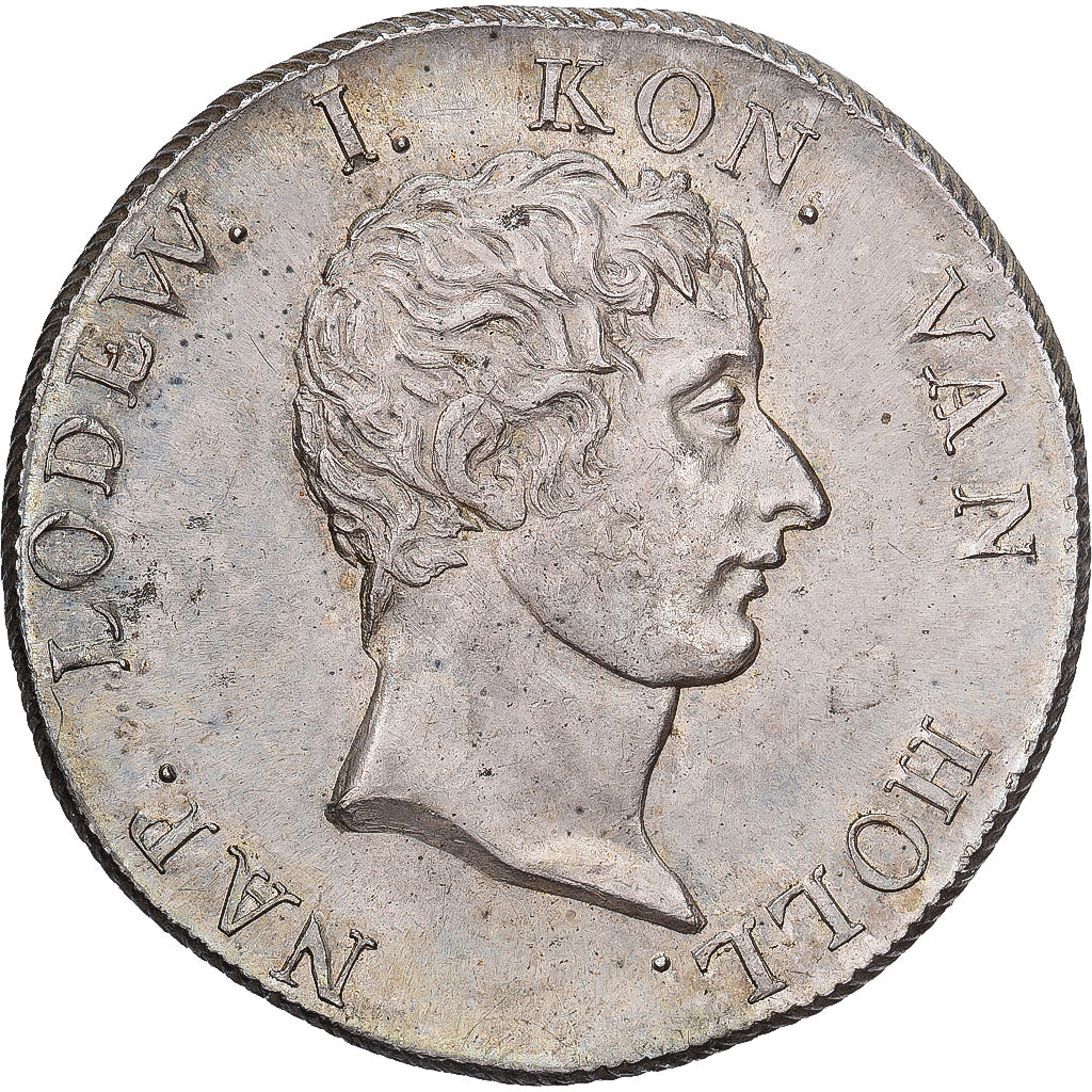 Kingdom of Holland, Louis Napoleon I, 50 Stuivers, 1808, Utrecht, Plata, EBC+