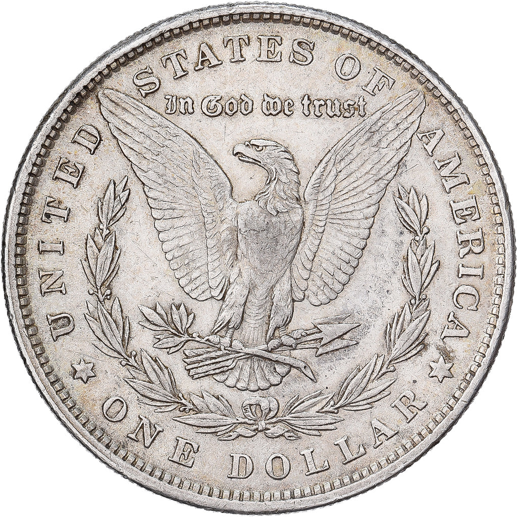 United States, 1 Dollar, Morgan, 1880, Philadelphia, Silver, AU(50-53)