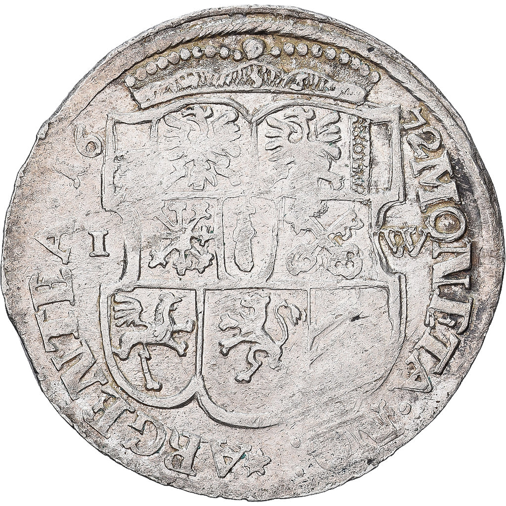 Brandenburg-Prussia, Friedrich Wilhelm, 1/3 Thaler, 1672, Prata, AU(50-53)