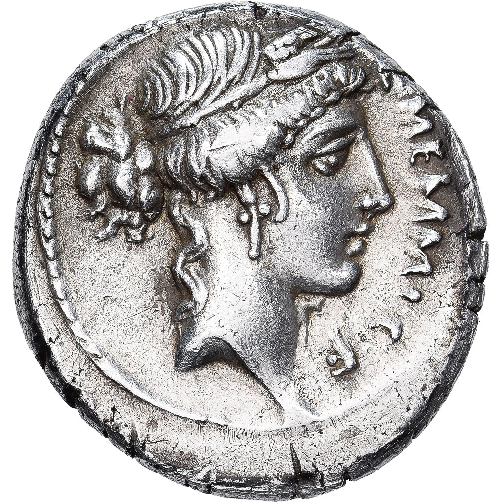 Memmia, Denarius, 56 BC, Rome, Srebro, AU(55-58), Crawford:427/1