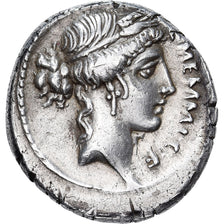 Memmia, Denarius, 56 BC, Rome, Silver, AU(55-58), Crawford:427/1