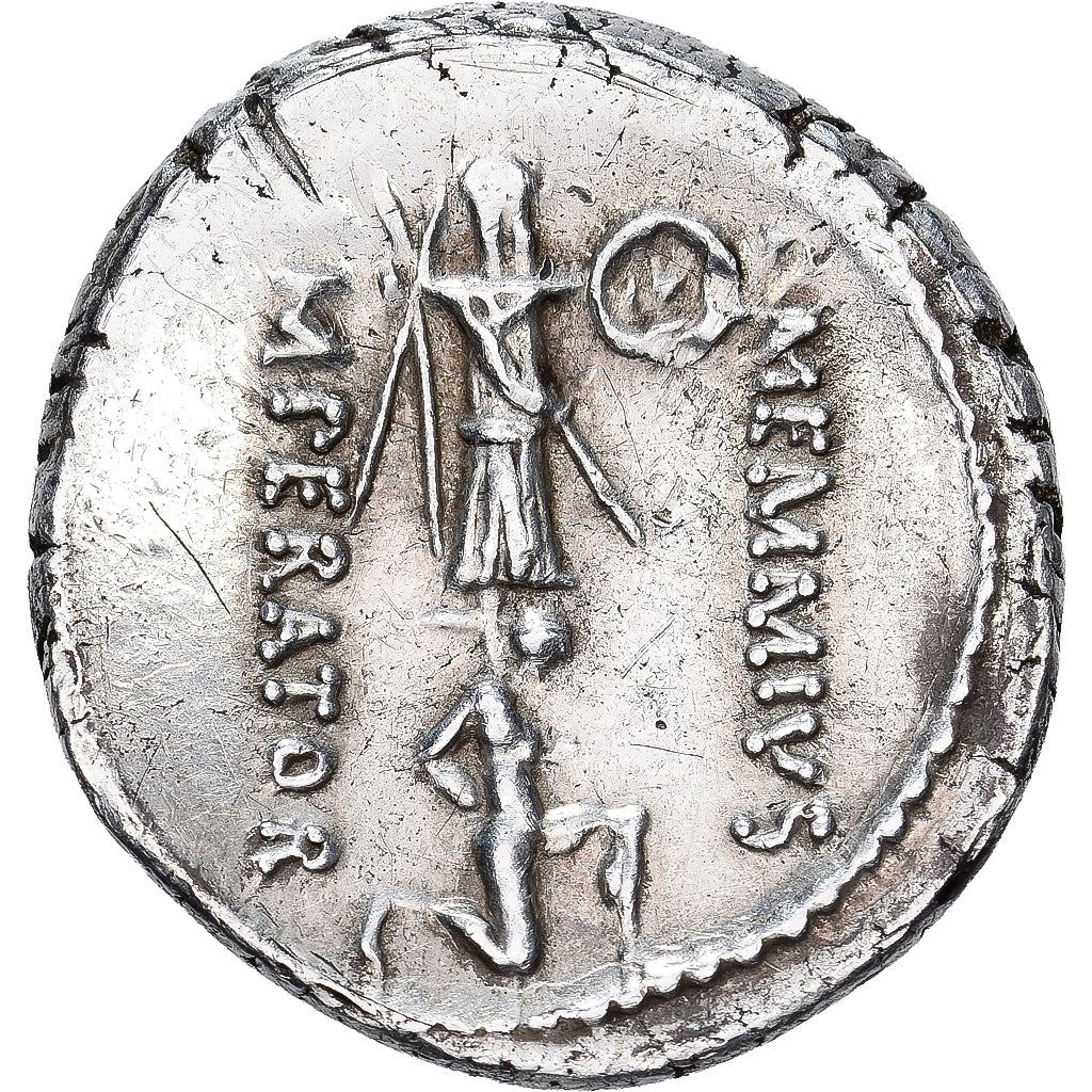 Memmia, Denarius, 56 BC, Rome, Srebro, AU(55-58), Crawford:427/1
