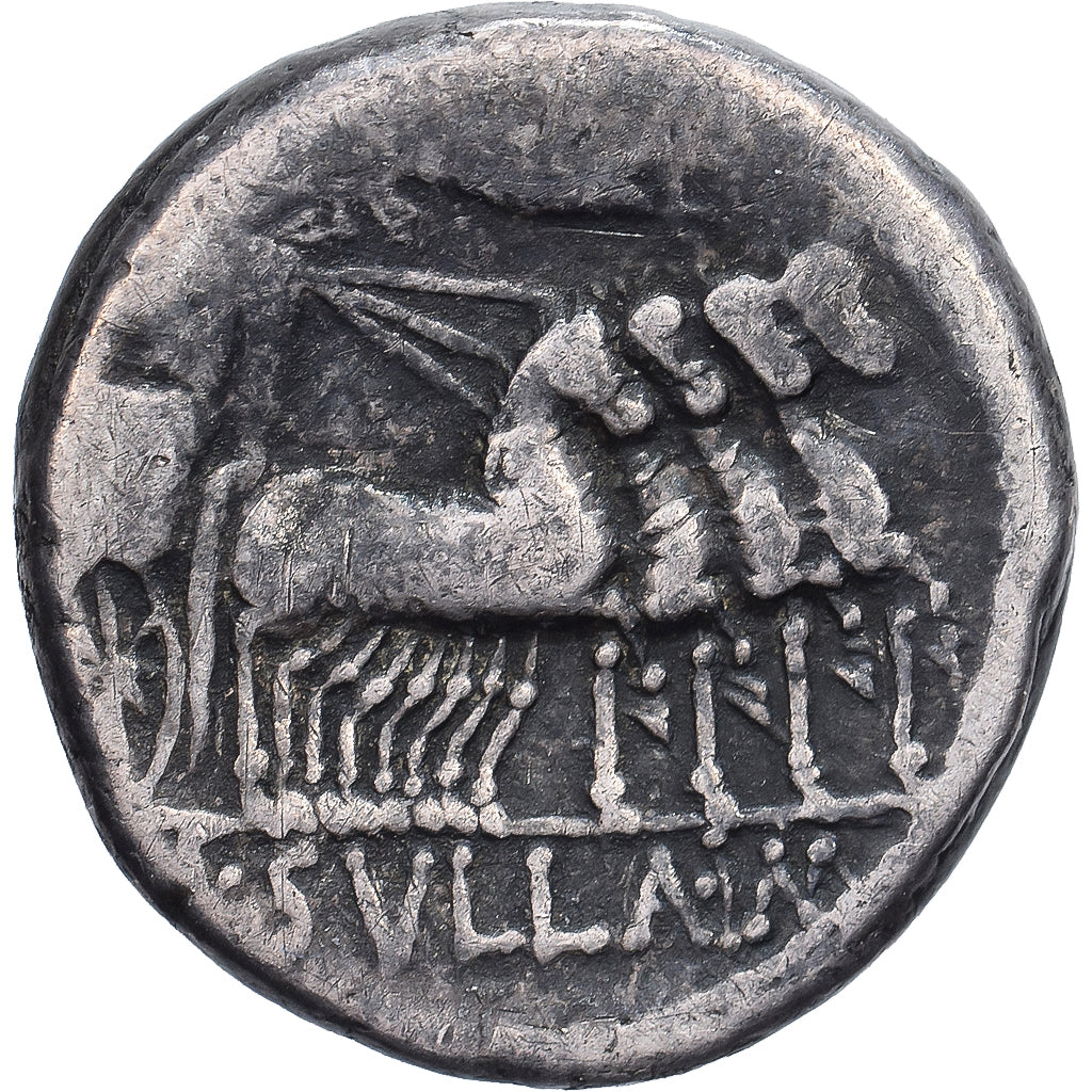 Sulla, Denarius, 82 BC, Rome, Silver, VF(30-35), Crawford:367/3
