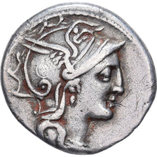 Claudia, Denarius, 110-109 BC, Rome, Silver, AU(50-53), Crawford:300/1