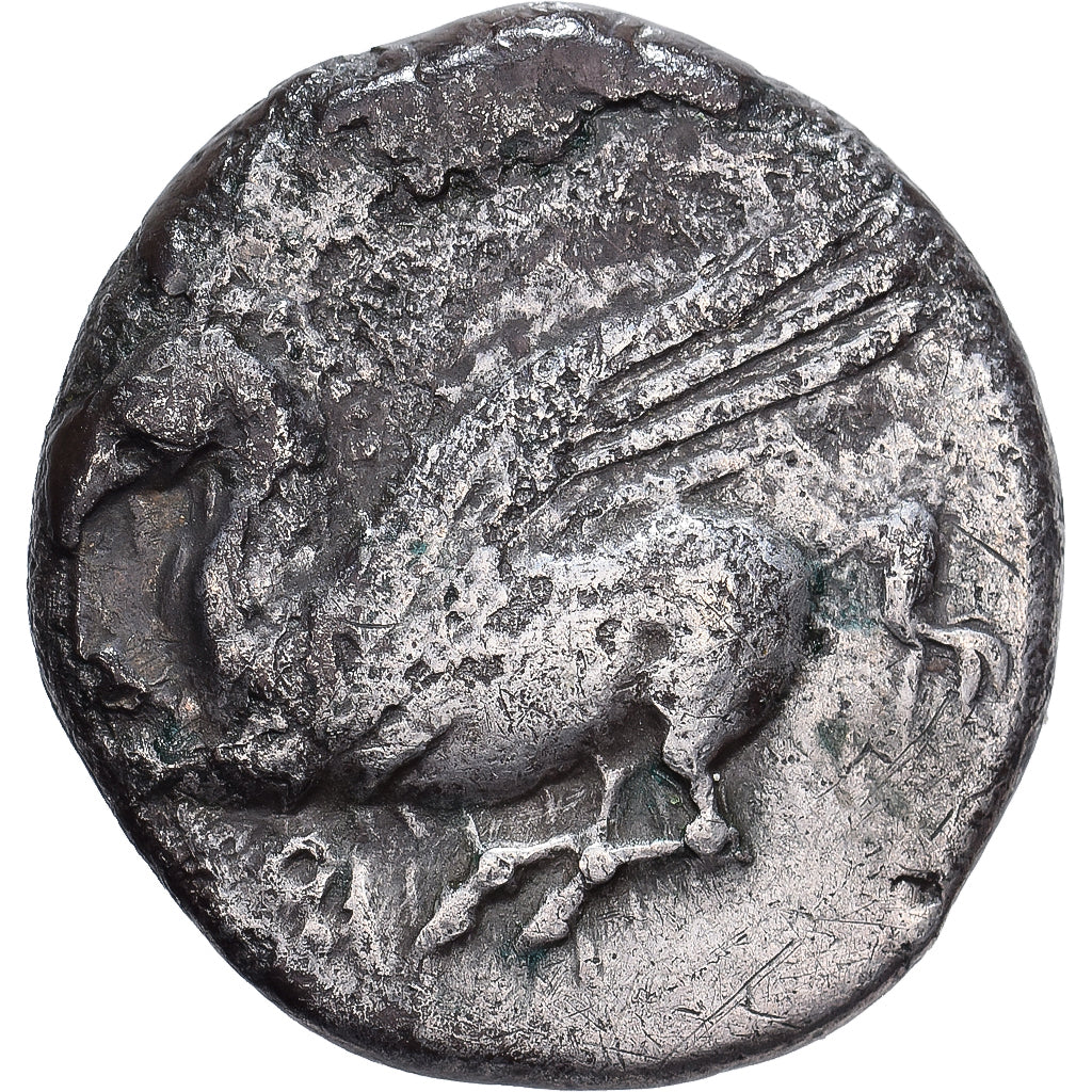 Korinthië, Stater, ca. 345-307 BC, Corinth, Zilver, ZF, HGC:4-1848, Pegasi:435