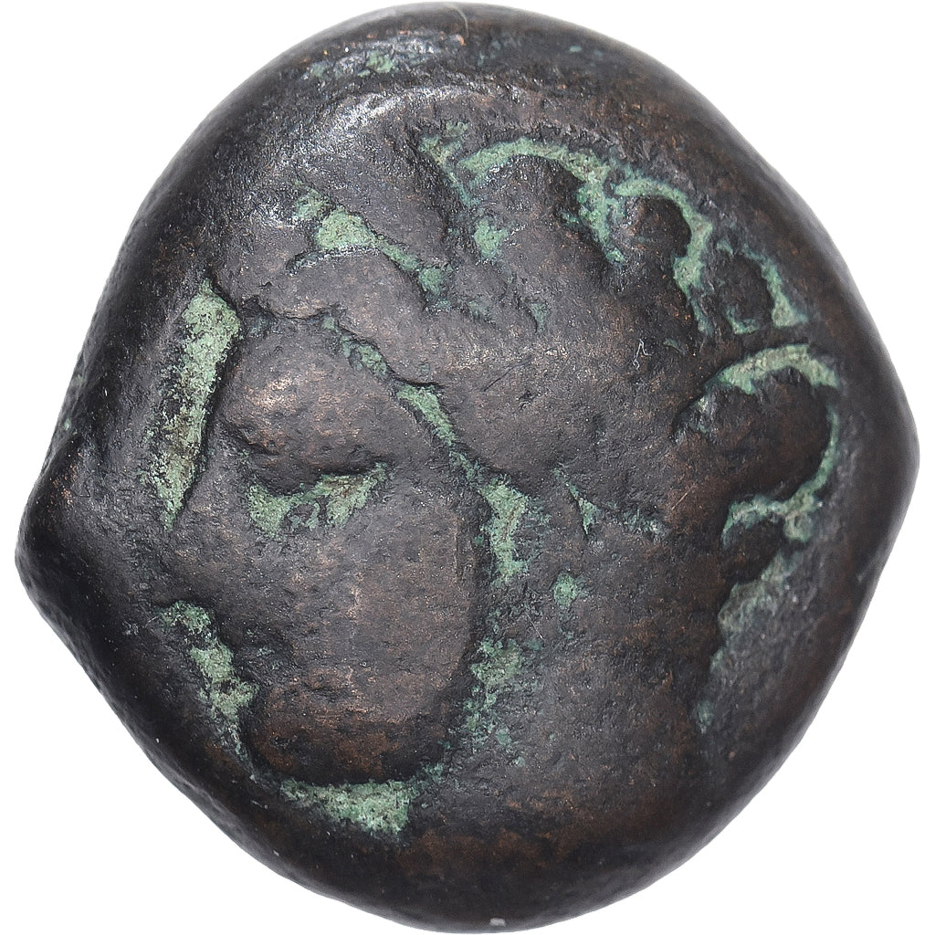 Carthaginian Sicily, Æ Unit, ca. 375-340 BC, Sicilian Mint, Bronze, F(12-15)