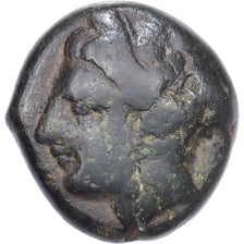 Carthaginian Sicily, Æ Unit, ca. 375-340 BC, Sicilian Mint, Bronze, F(12-15)