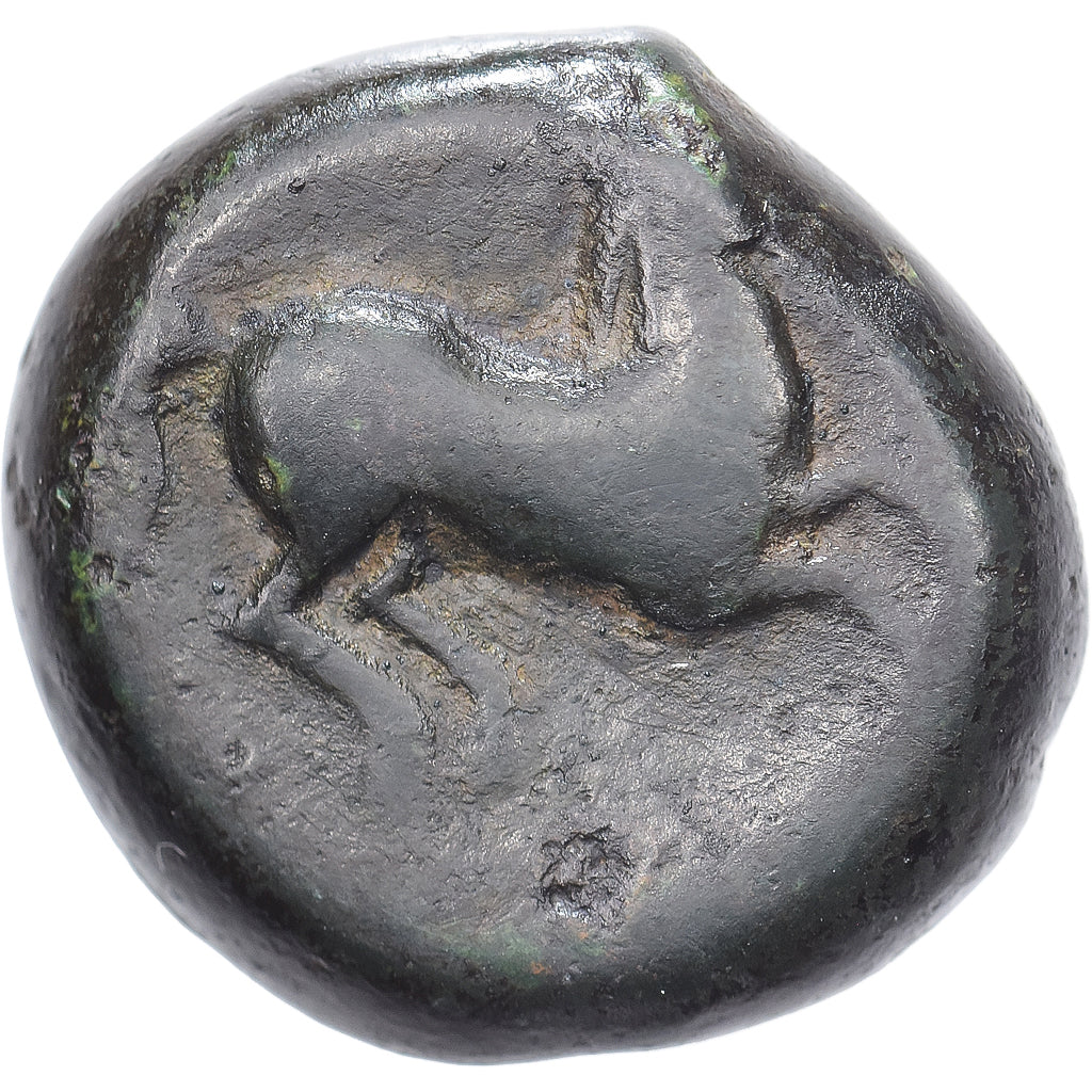 Carthaginian Sicily, Æ Unit, ca. 375-340 BC, Sicilian Mint, Bronce, BC
