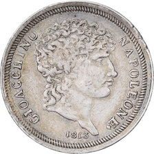 Kingdom of Naples, Joachim Murat, 1 Lira, 1813, Silver, EF(40-45)