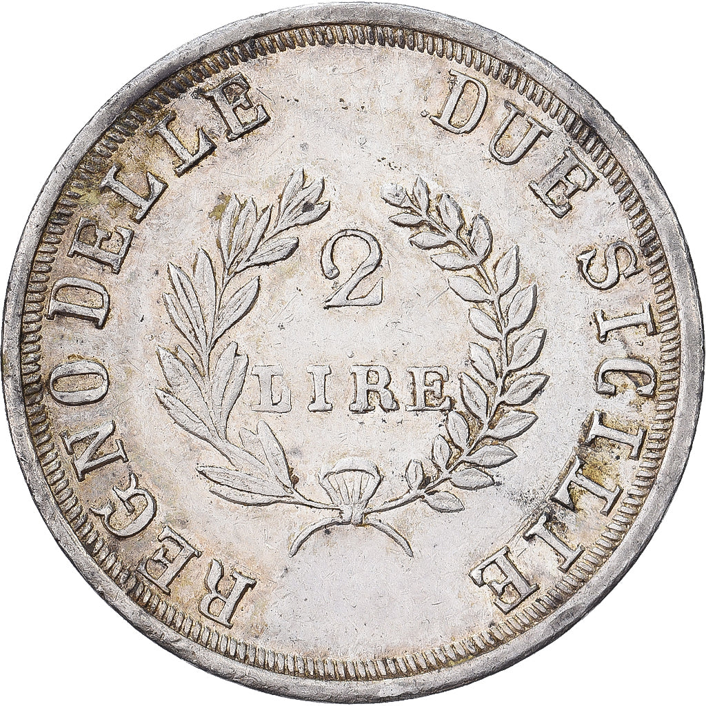 Kingdom of Naples, Joachim Murat, 2 Lira, 1813, Silber, VZ
