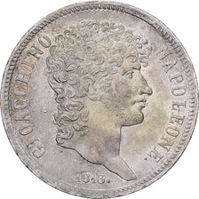 Kingdom of Naples, Joachim Murat, 5 Lira, 1813, Silver, AU(50-53)