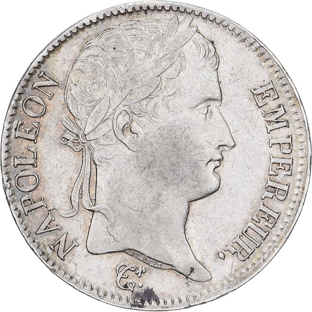 Francja, Napoleon I, 5 Francs, 1813, Toulouse, Srebro, AU(55-58), Gadoury:584