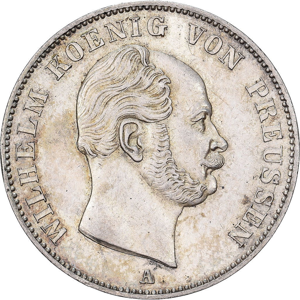 Kingdom of Prussia, Wilhelm I, 1 Thaler, 1861, Berlin, Plata, EBC+