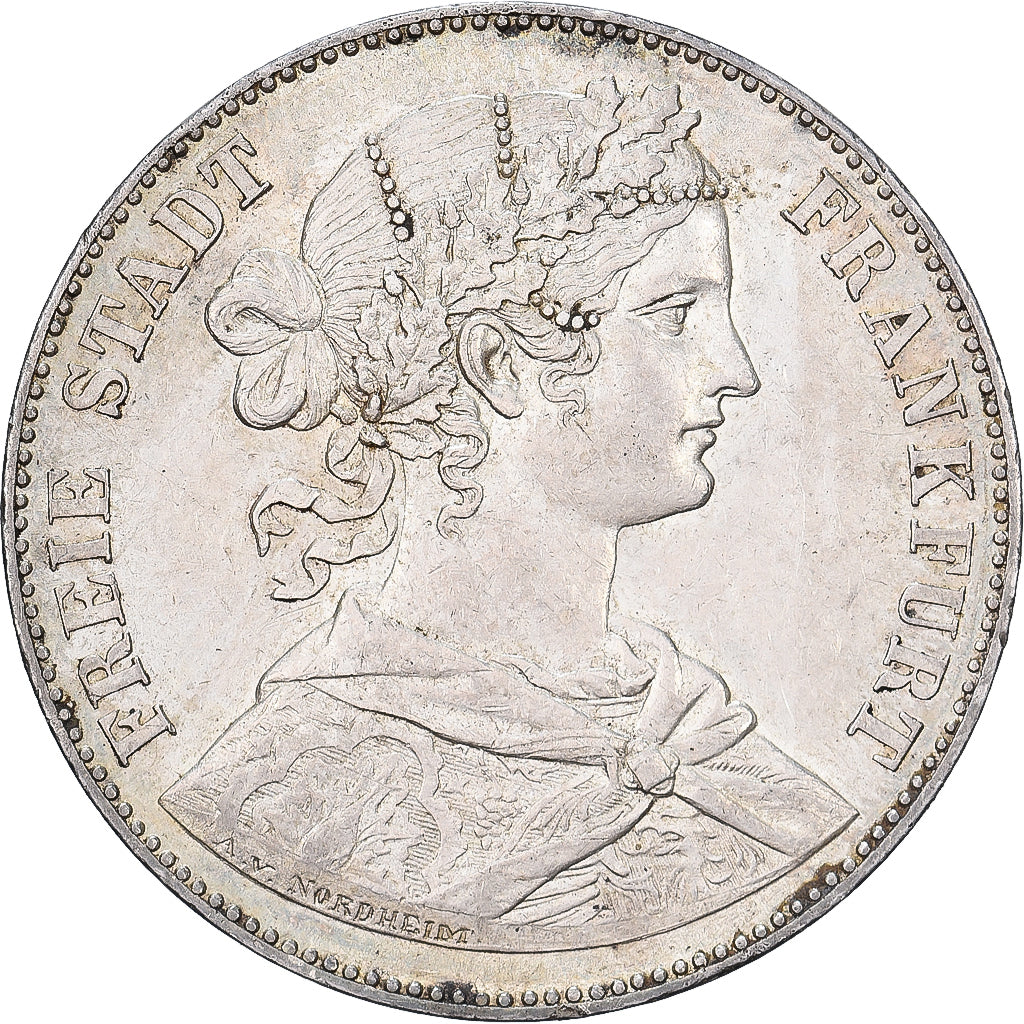 Free city of Frankfurt, 1 Thaler, 1860, Silber, VZ+