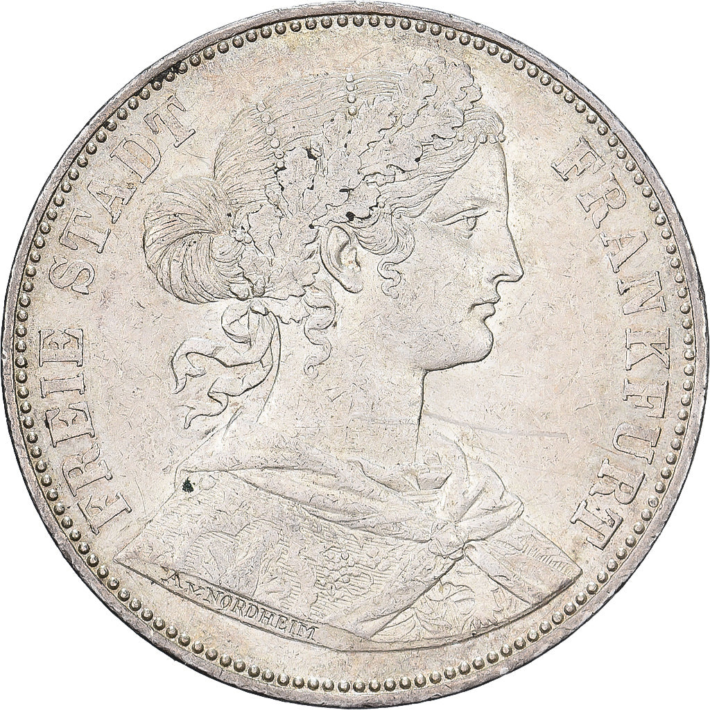 Free city of Frankfurt, 1 Thaler, 1865, Argento, SPL