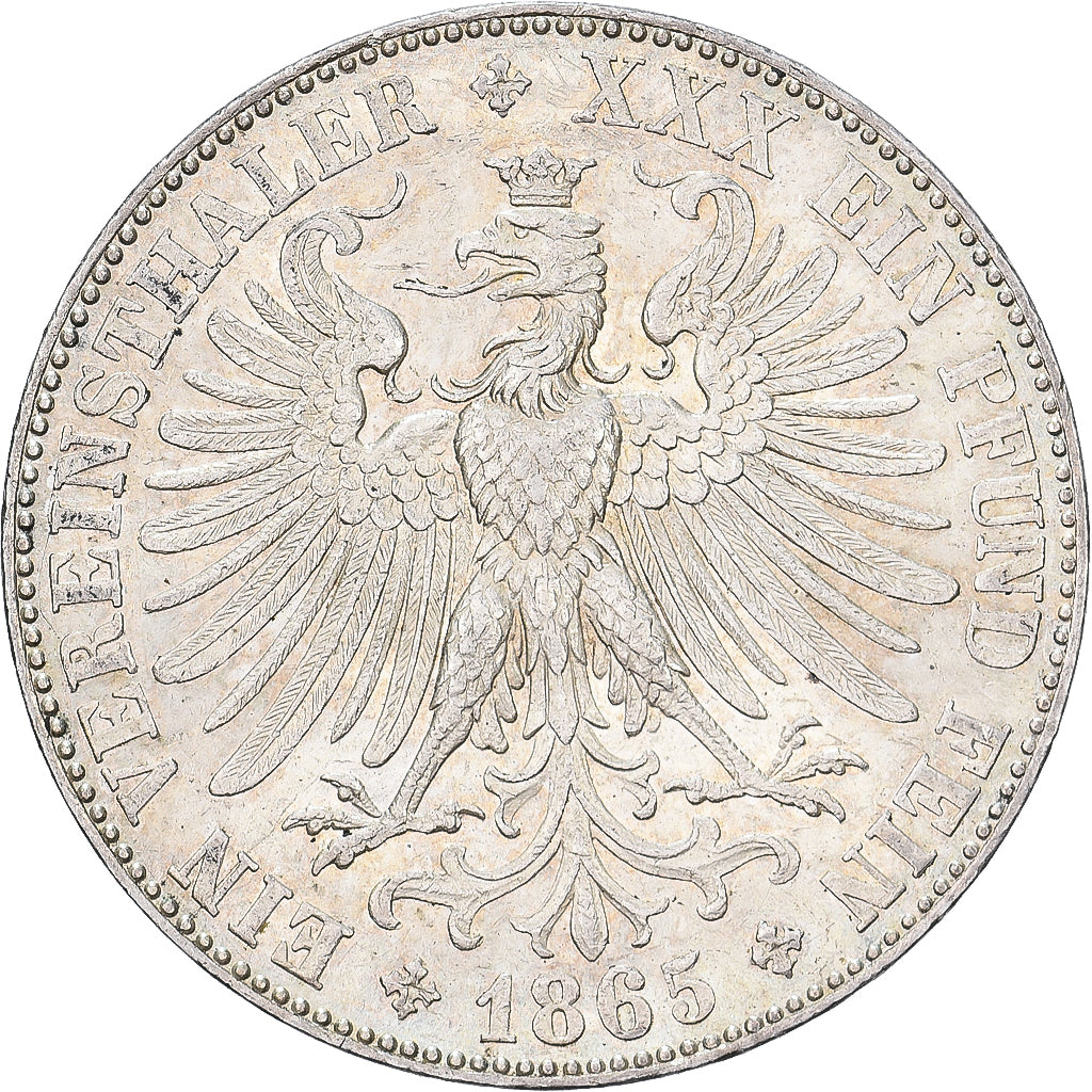 Free city of Frankfurt, 1 Thaler, 1865, Argento, SPL