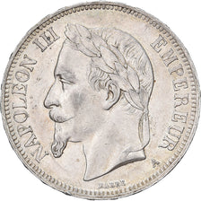 Francia, Napoleon III, 5 Francs, 1870, Paris, Plata, EBC, Gadoury:739