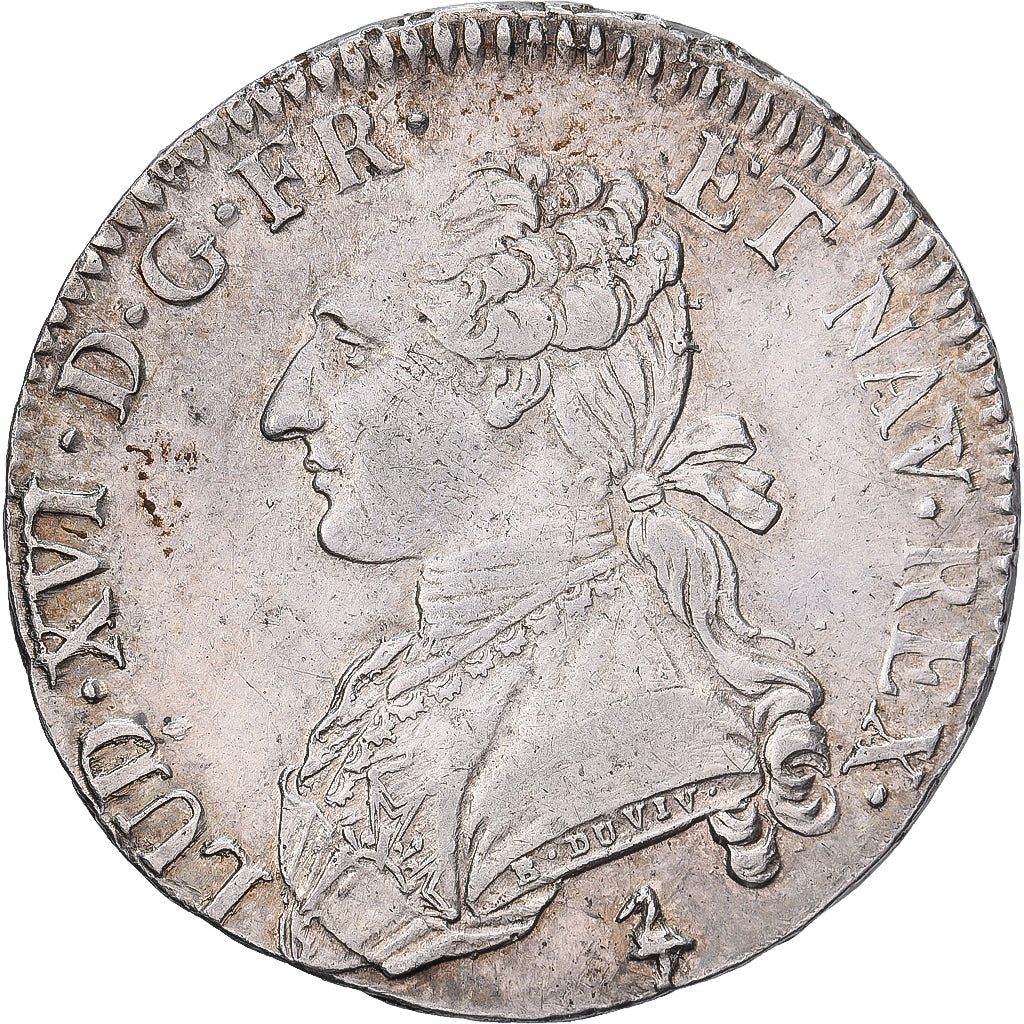 France, Louis XVI, 1/2 Ecu aux branches d'olivier, 1784, Paris, Argent, TTB+