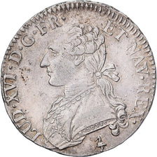 France, Louis XVI, 1/2 Ecu aux branches d'olivier, 1784, Paris, Silver