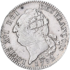 France, Louis XVI, Ecu de 6 Livres, Génie, 1792 / AN 4, Paris, Silver