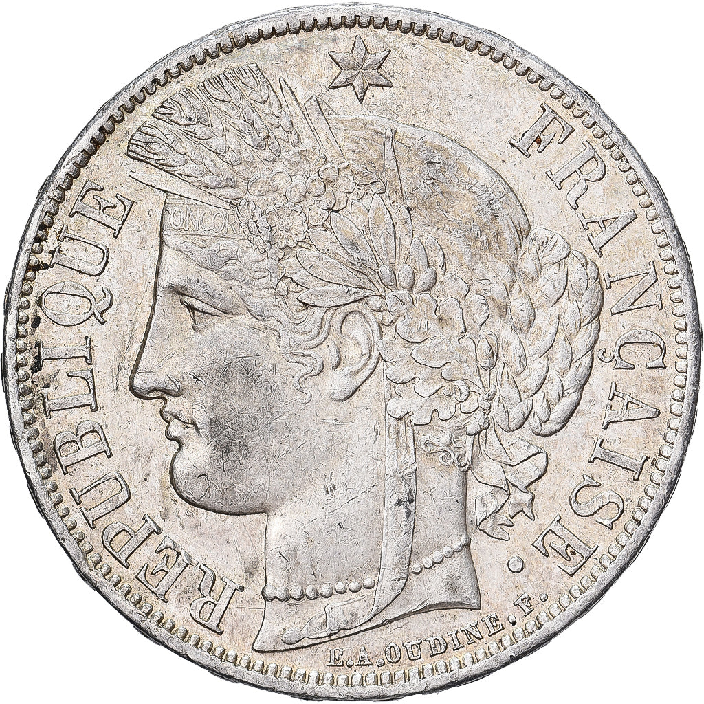 Frankreich, 5 Francs, Cérès, 1870, Paris, Silber, VZ, Gadoury:743