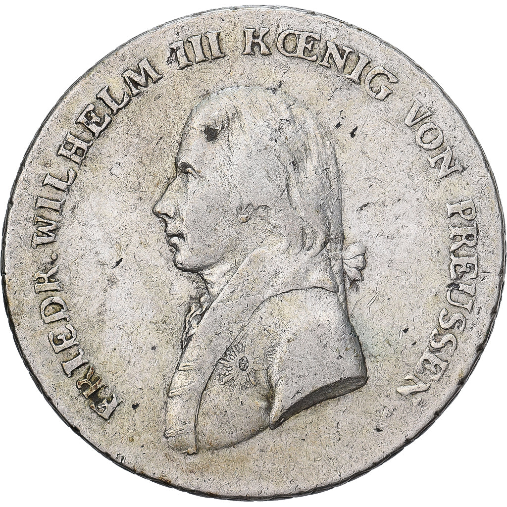 Kingdom of Prussia, Friedrich Wilhelm III, Thaler, 1799, Wroclaw, Prata
