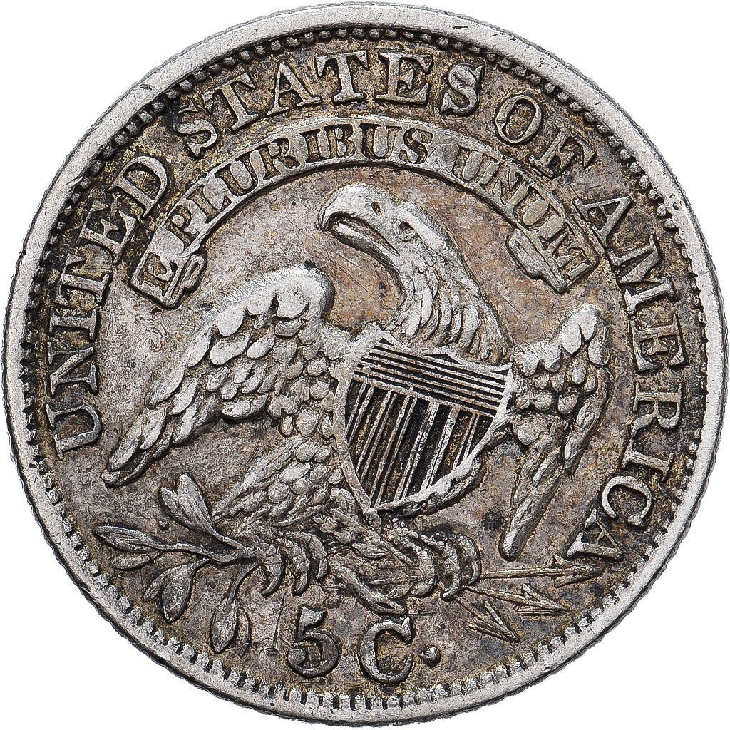 États-Unis, Half Dime, Capped Bust, 1834, Philadelphie, Argent, TTB+