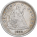 États-Unis, quarter dollar, Seated Liberty, 1859, Philadelphie, Argent, TB+