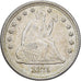 Vereinigte Staaten, quarter dollar, Seated Liberty, 1875, Philadelphia, Silber