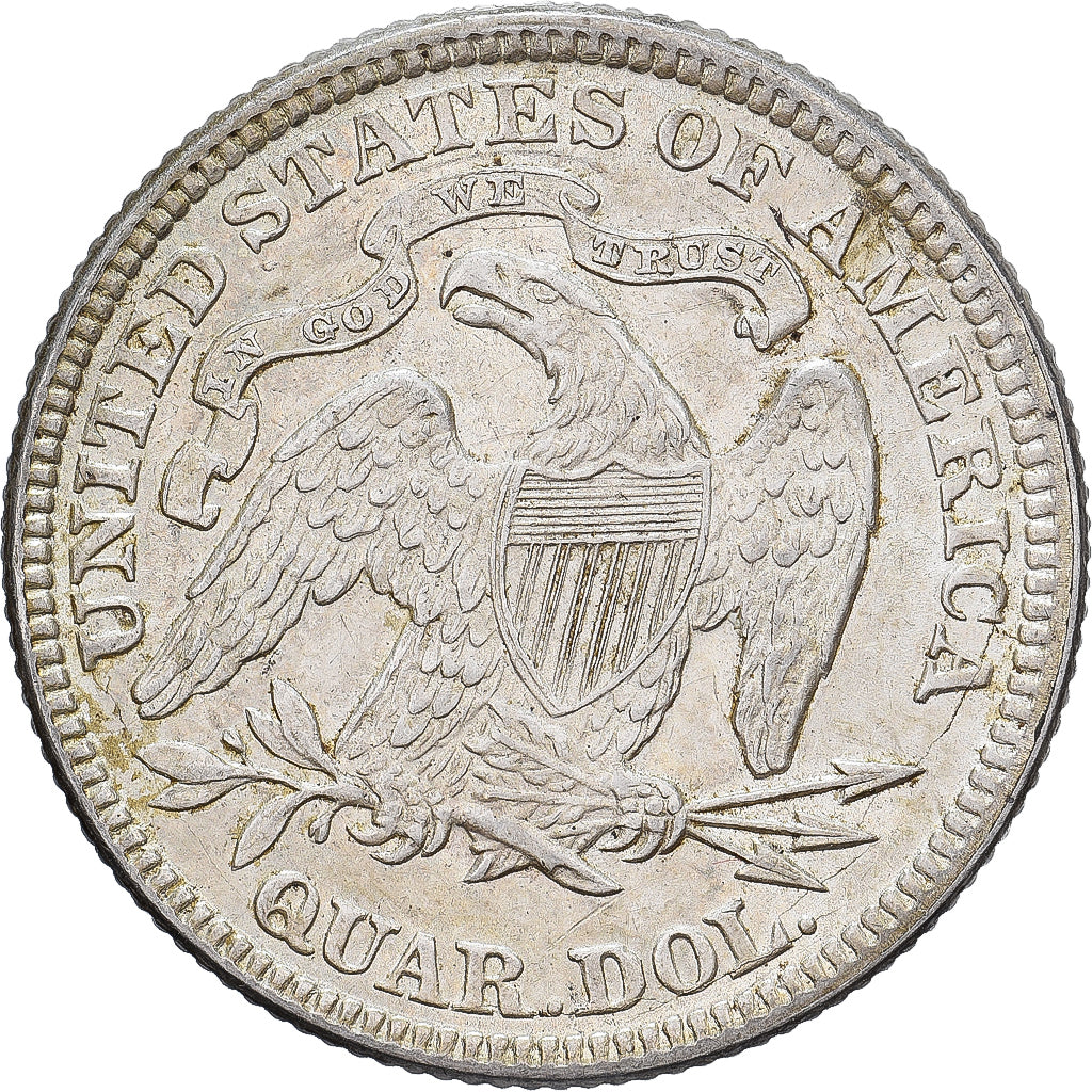 Vereinigte Staaten, quarter dollar, Seated Liberty, 1875, Philadelphia, Silber