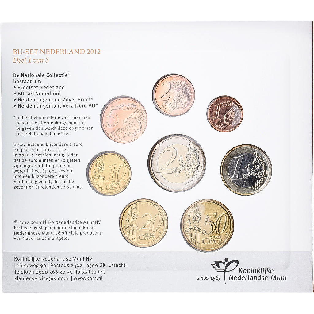 Pays-Bas, Set 1 ct. - 2 Euro, Heineken, BU, 2012, Utrecht, FDC