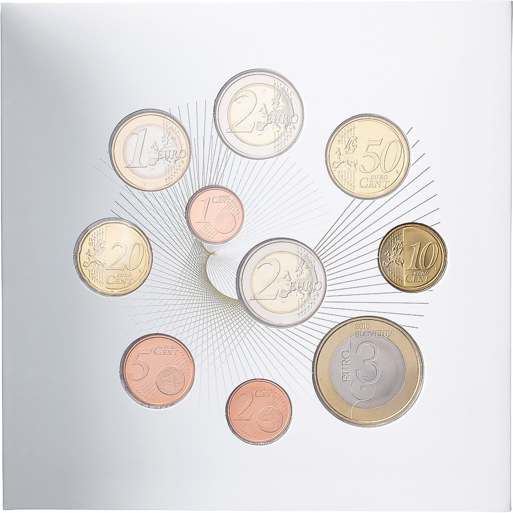 Slowenien, Set 1 ct. - 2 Euro + 3 Euro, BU, 2010, STGL