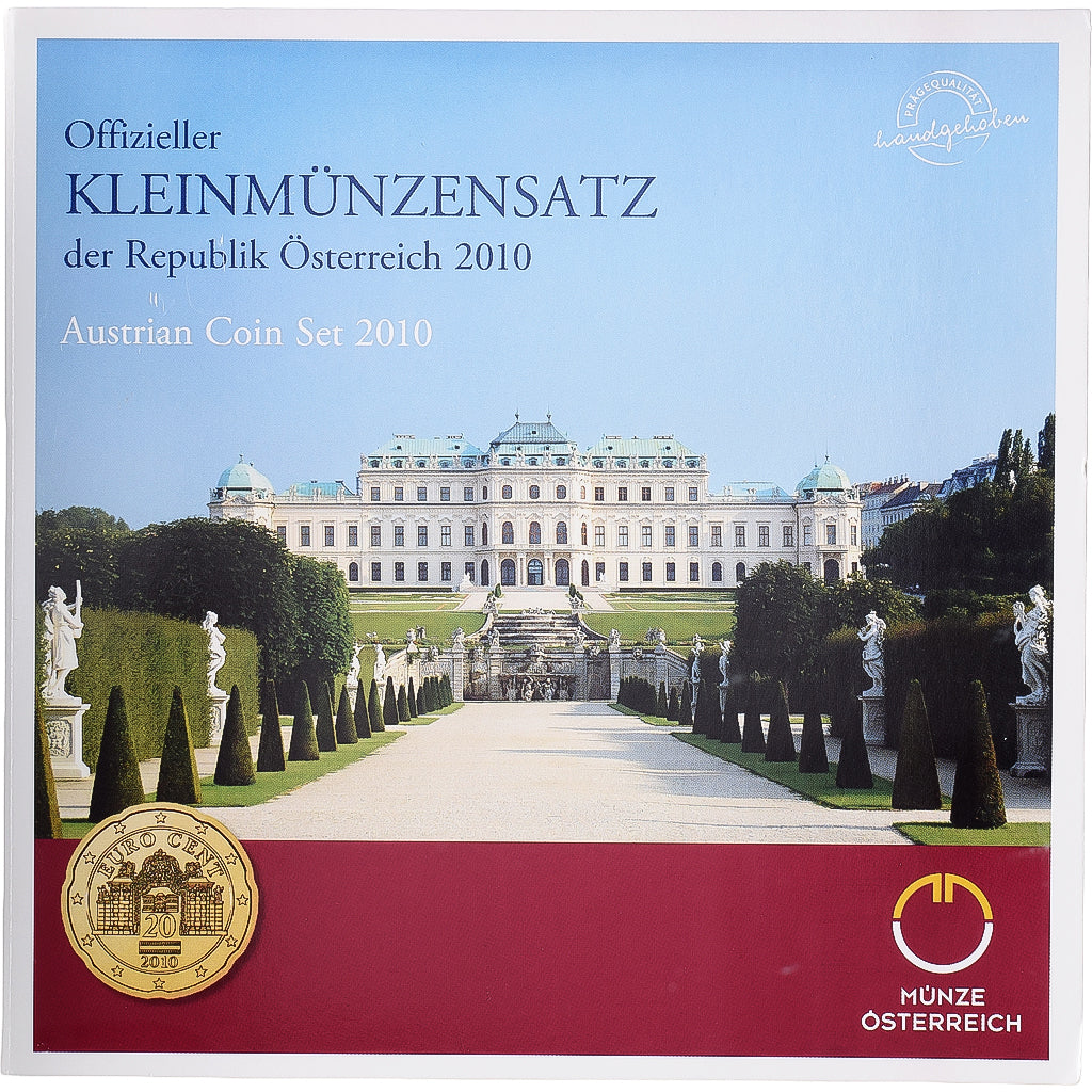 Autriche, Set 1 ct. - 2 Euro, BU, 2010, Vienne, FDC