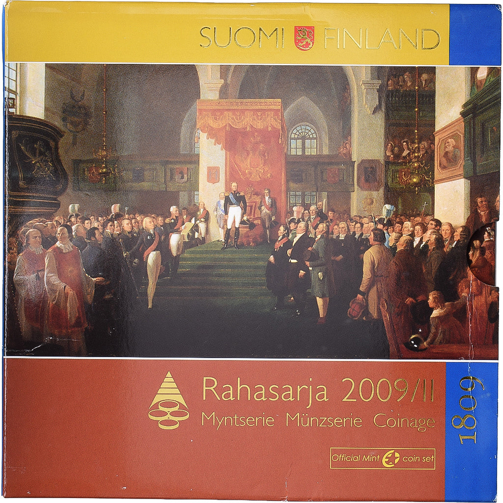 Finlande, Coffret 1 ct. - 2 Euro + Jeton, BU, 2009, FDC