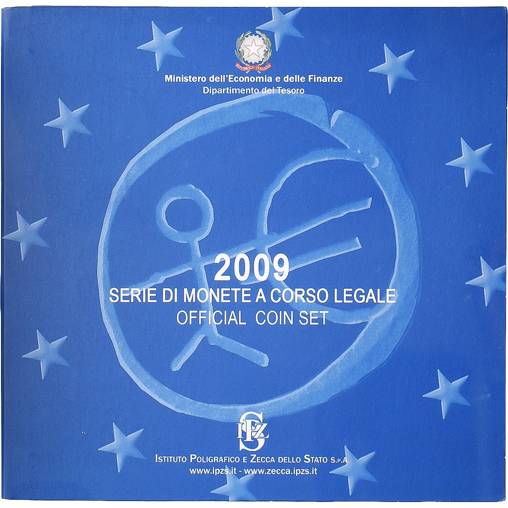 Italië, Set 1 ct. - 2 Euro, BU, 2009, Rome, n.v.t., FDC