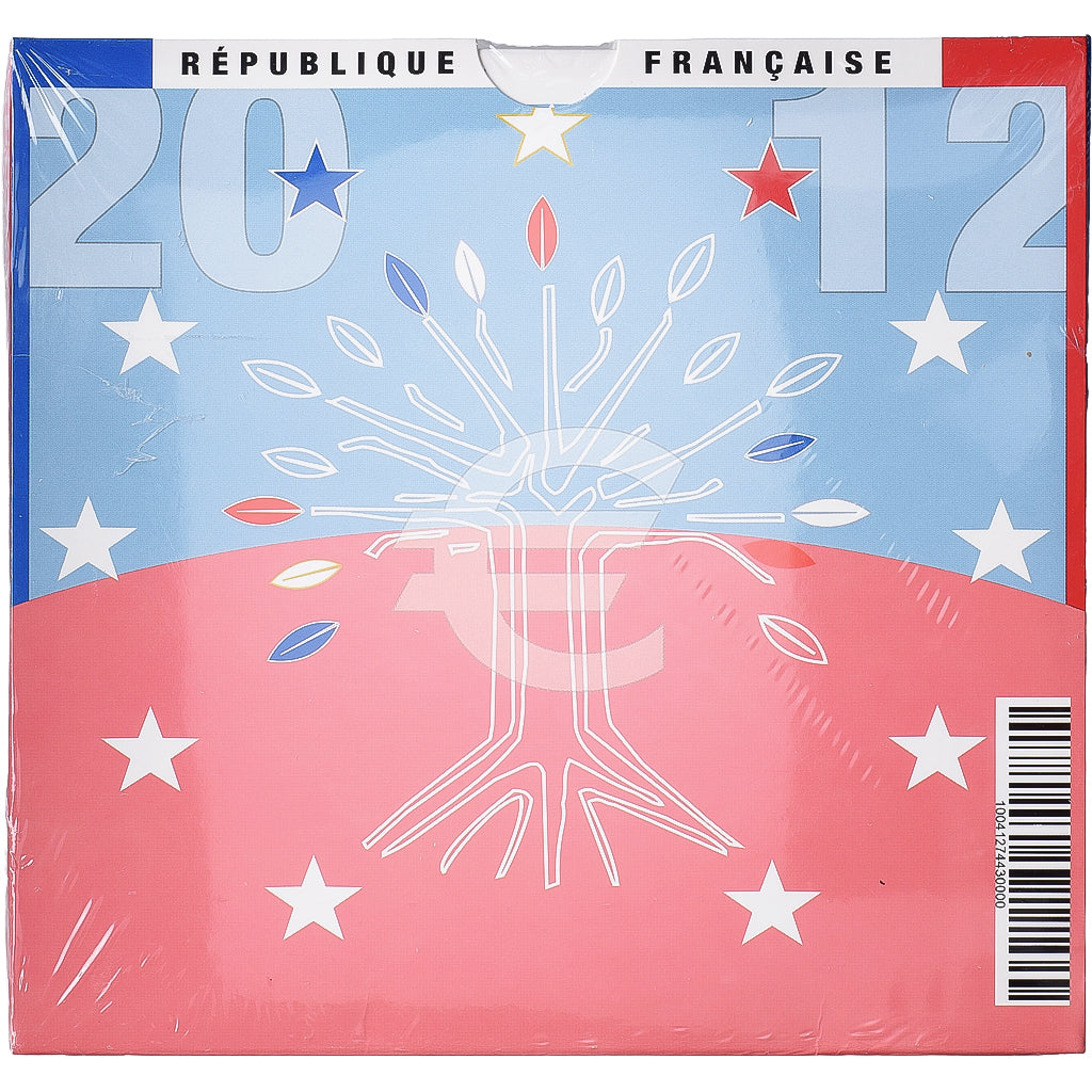 France, Coffret 1c. à 2€, BU, 2012, MDP, Silver, MS(65-70)