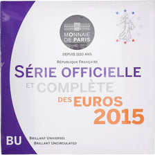 France, Coffret 1c. à 2€, BU, 2015, MDP, Silver, MS(65-70)