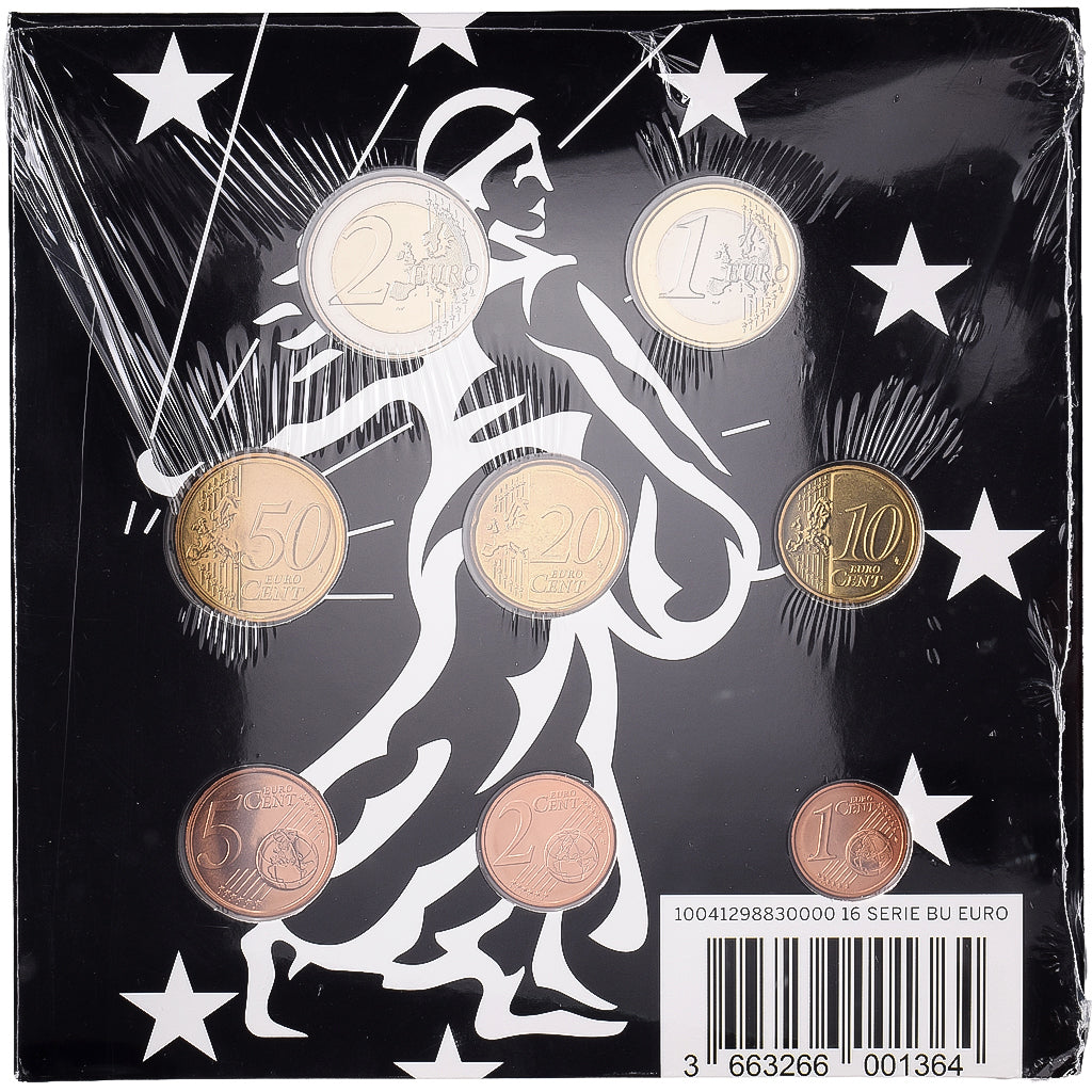 Frankreich, Coffret 1c. à 2€, BU, 2016, MDP, Silber, STGL