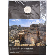 Malta, 2 Euro, Mnajdra temples, BU, 2018, MDP, Bi-metallico, FDC