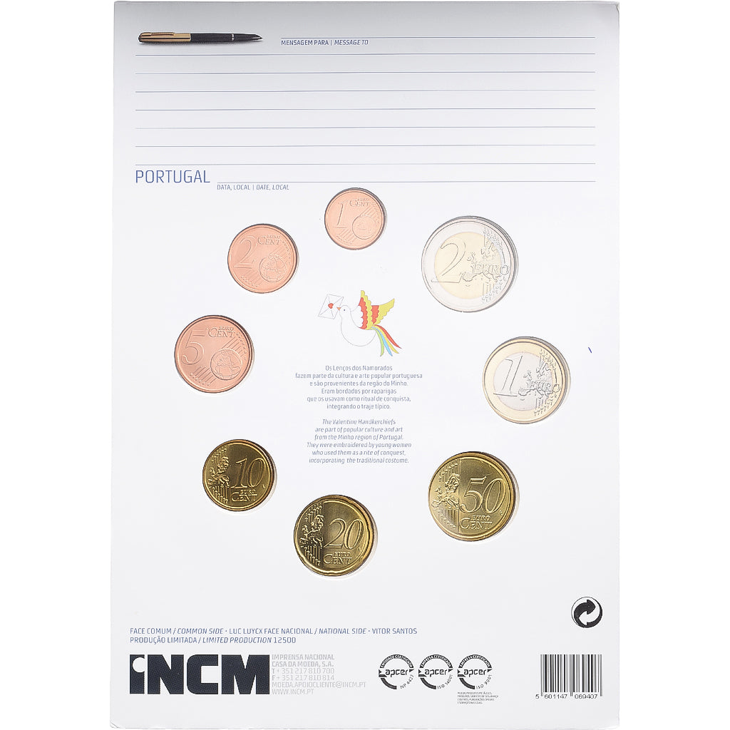 Portugal, Set 1 ct. - 2 Euro, BU, 2012, Lisbon, ND, MS(65-70)