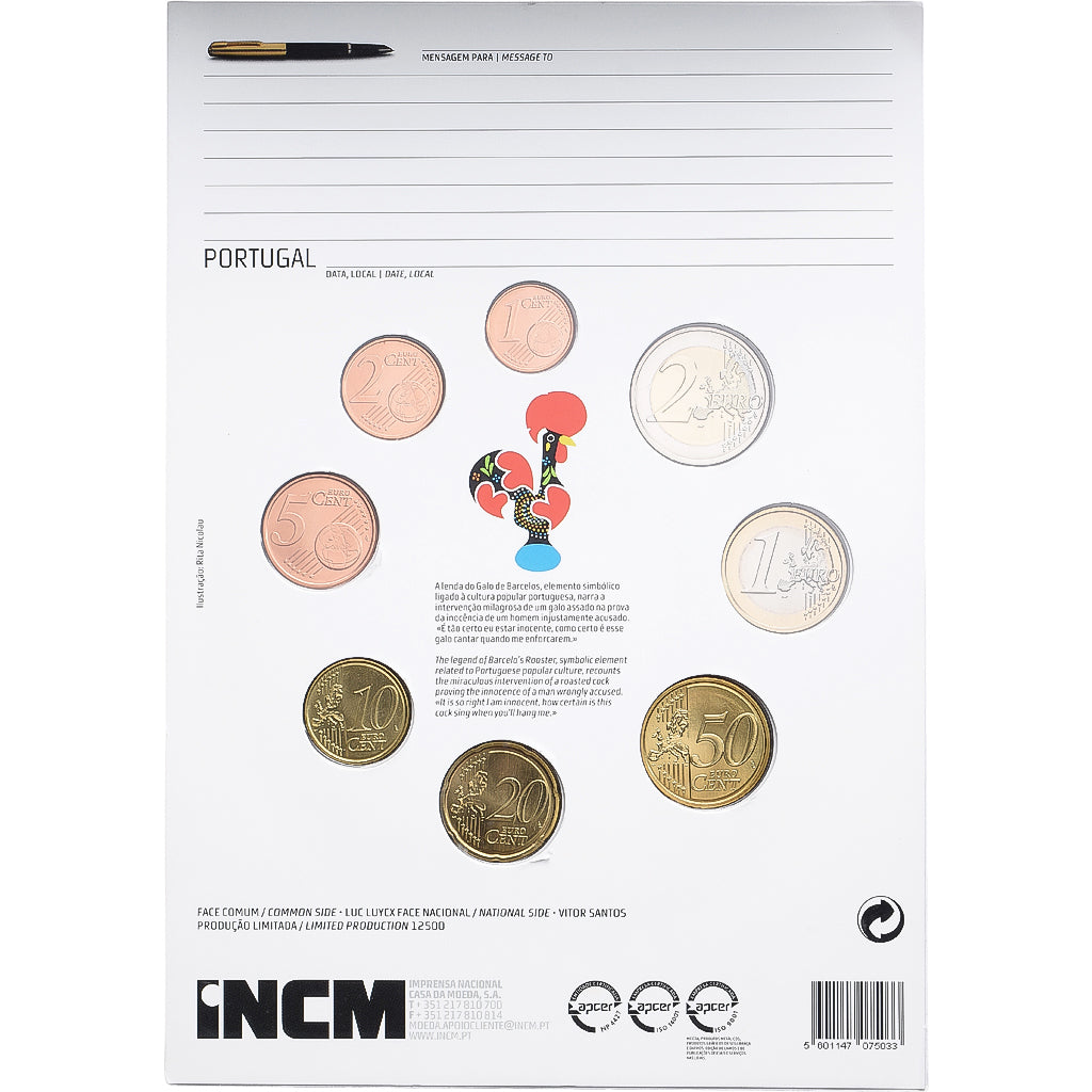 Portugal, Set 1 ct. - 2 Euro, BU, 2013, Lisbon, N/D, MS(65-70)