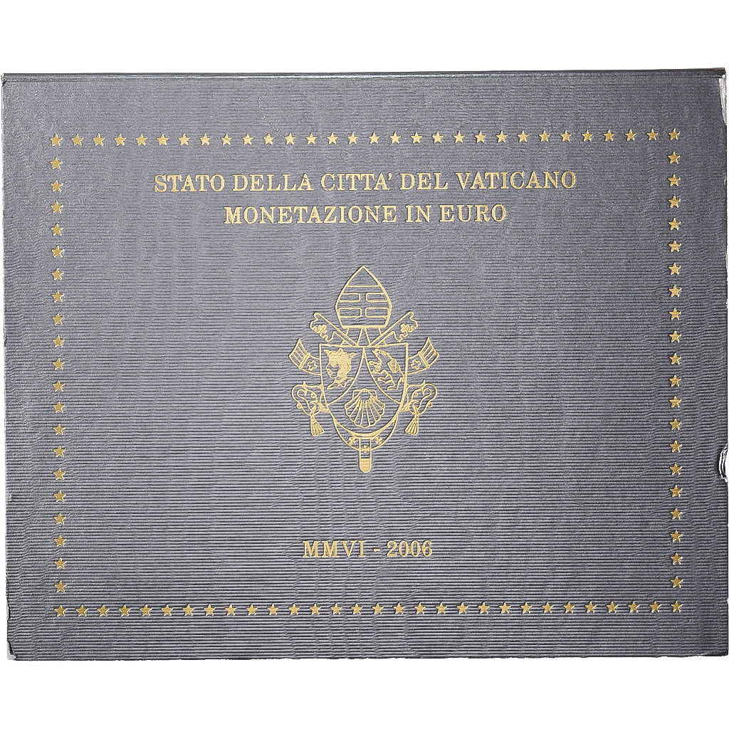 Vatican, Pape Benoît XVI, Set 1 ct. - 2 Euro, BU, 2006, Rome, FDC