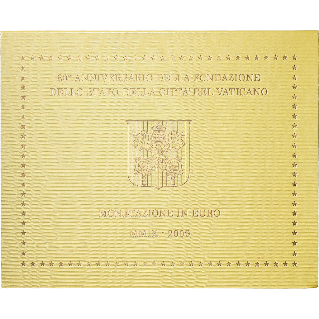 Vatican, Pape Benoît XVI, Set 1 ct. - 2 Euro, BU, 2009, Rome, FDC
