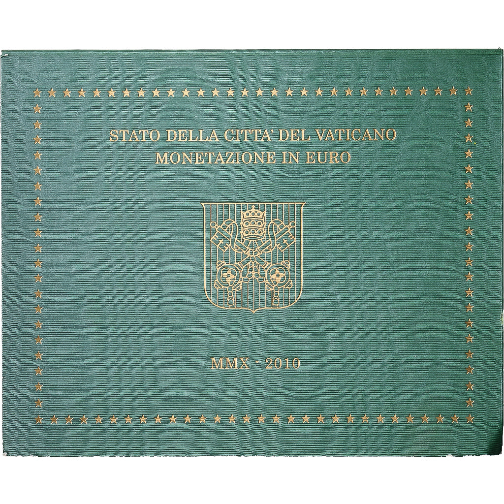 Vatican, Pape Benoît XVI, Set 1 ct. - 2 Euro, BU, 2010, Rome, FDC